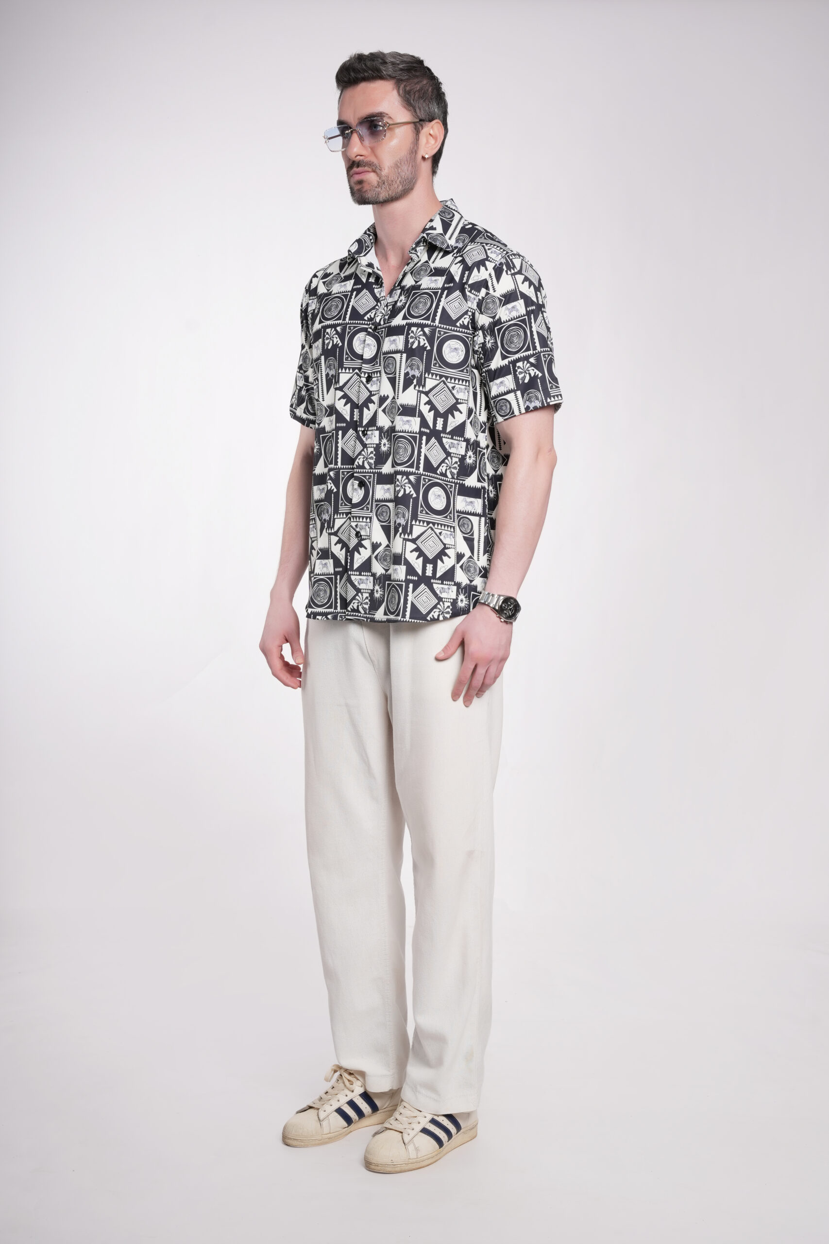 Zebra Geometry Men's Black & White - Image 5